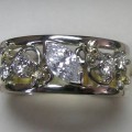 Diamond contemporary style ring