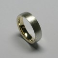 Gents two tone wedding ring