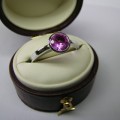 Pink sapphire dress ring