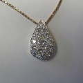 Sparkling diamond pendant