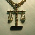 Scales of justice pendant
