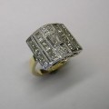Dazzling Art Deco style diamond dress ring