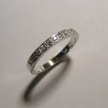Platinum diamond ladies wedding ring