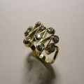 Contemporary style brilliant cut diamond ladies dress ring