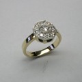 Antique style diamond ladies occasion ring