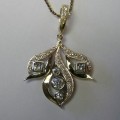 Uniquely designed ladies diamond pendant