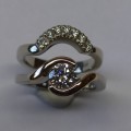 Ladies fitted diamond wedding ring