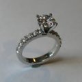 Two Carat Brilliant Cut Diamond Engagement Ring
