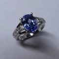 Oval Sapphire and Diamond Dress Ring